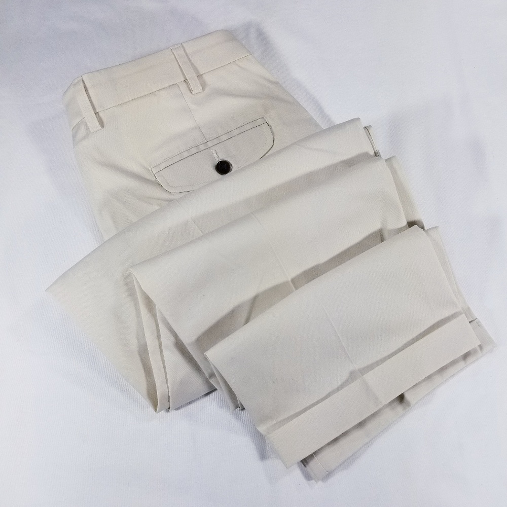Orvis Khaki biege pleated pants - Cuffed - w34 - Picture 1 of 8